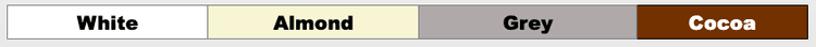 Wholesale melamine closet panel color options – white almond grey cocoa