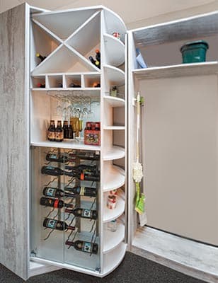 Boutique series 360-degree closet carousel – hidden revolving storage pantry