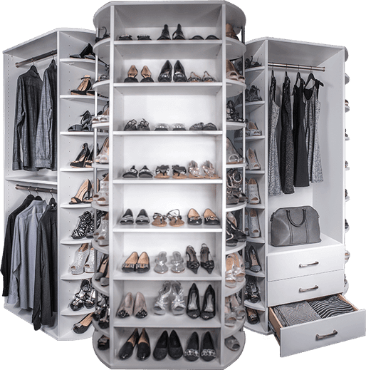 Elite Plus series luxury closet automation – high-end closet motorized shelving