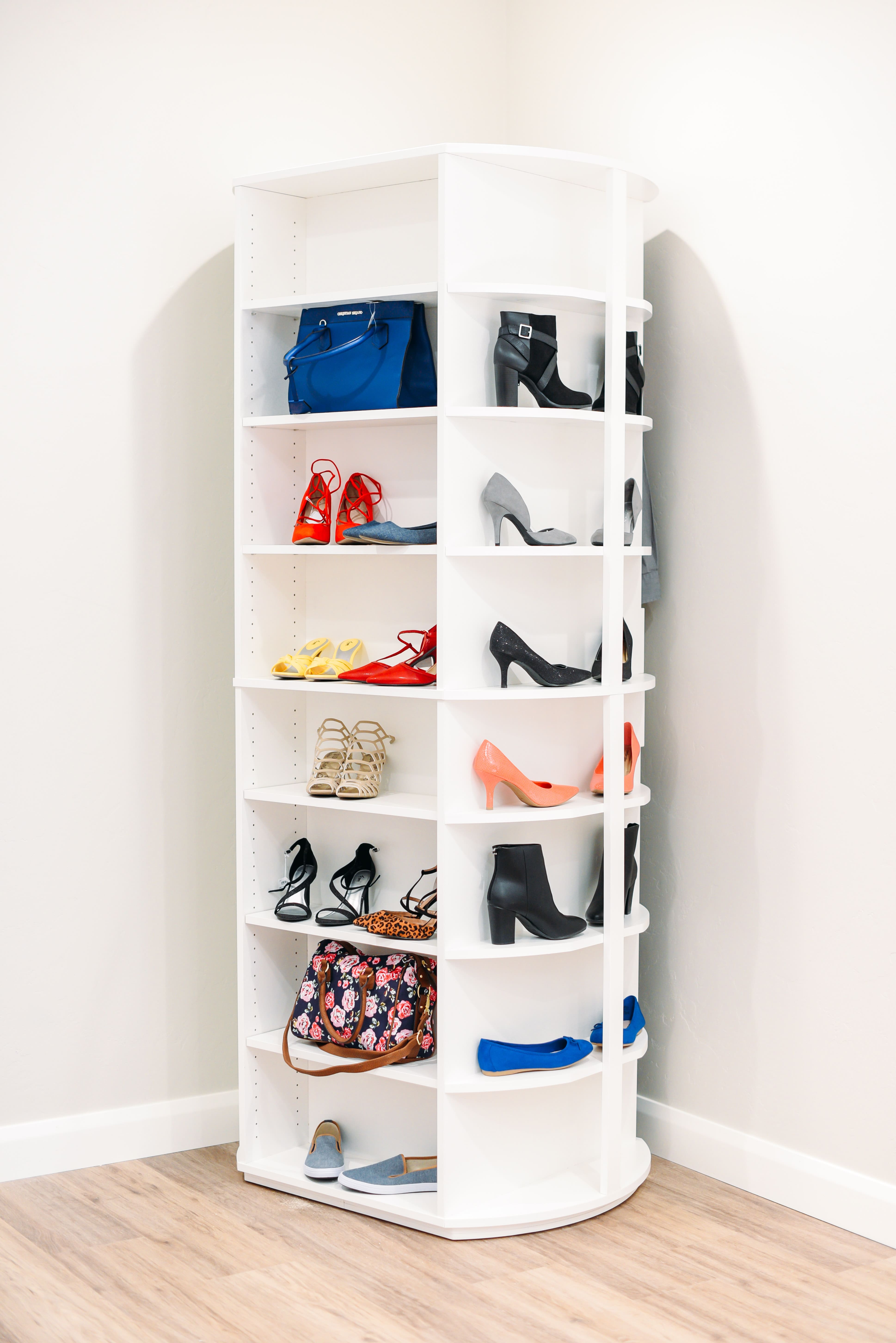 Revolving closet system professional installation – motorized shoe rack