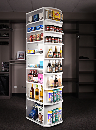 Modular closet systems wholesale – revolving pantry installed